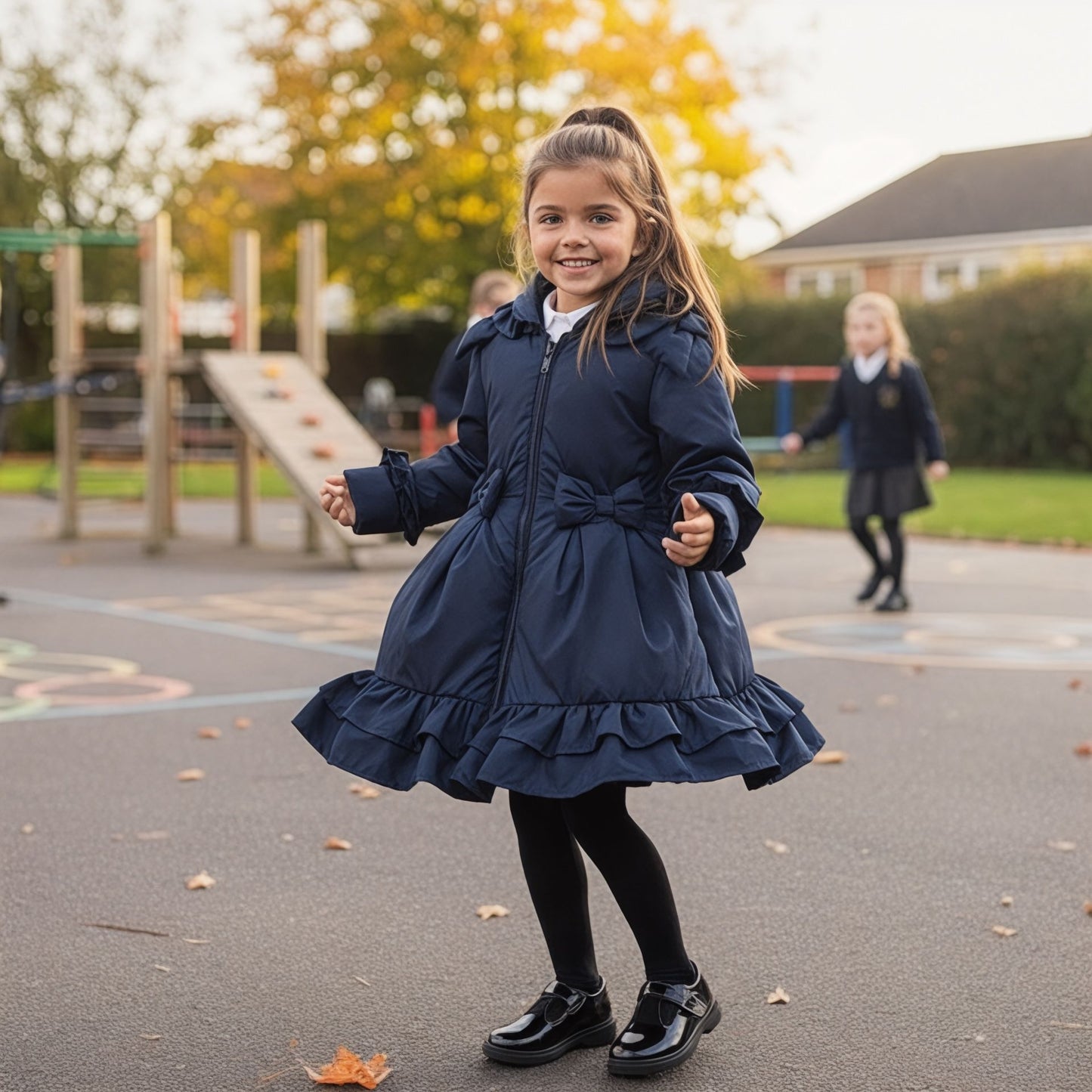 Love & learn ruffles coat (all colours) - PREORDER