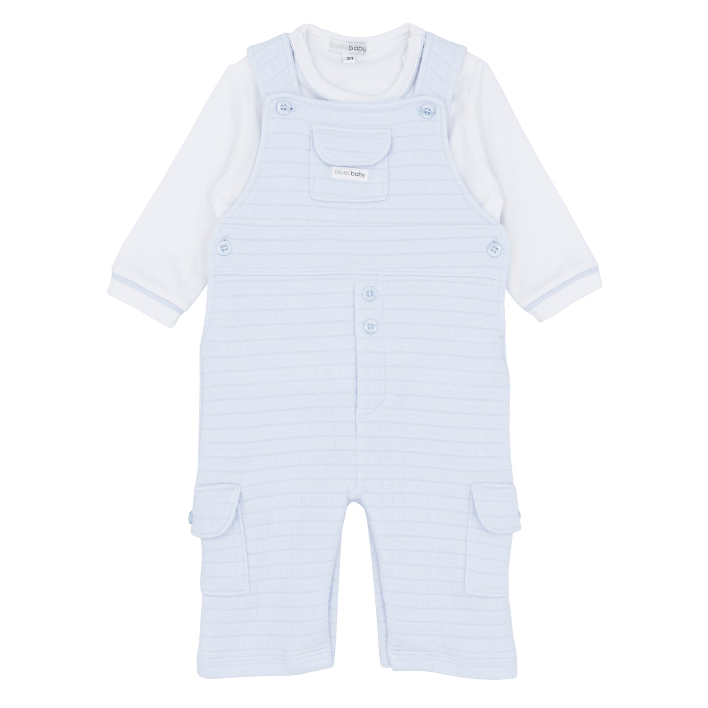 Blues baby AW25 BB2221 - AW25 boys blue dungaree set