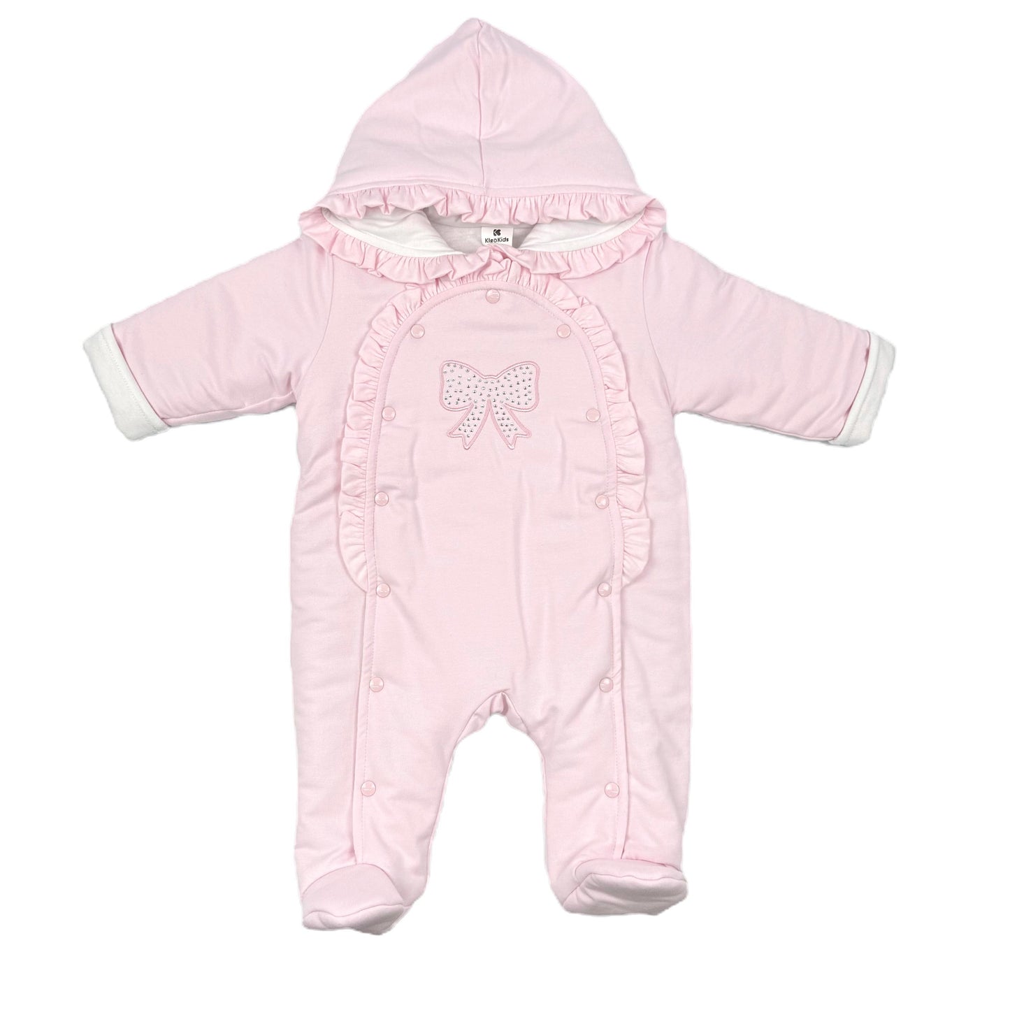 Kleo kids AW25 - diamanté bow snowsuit