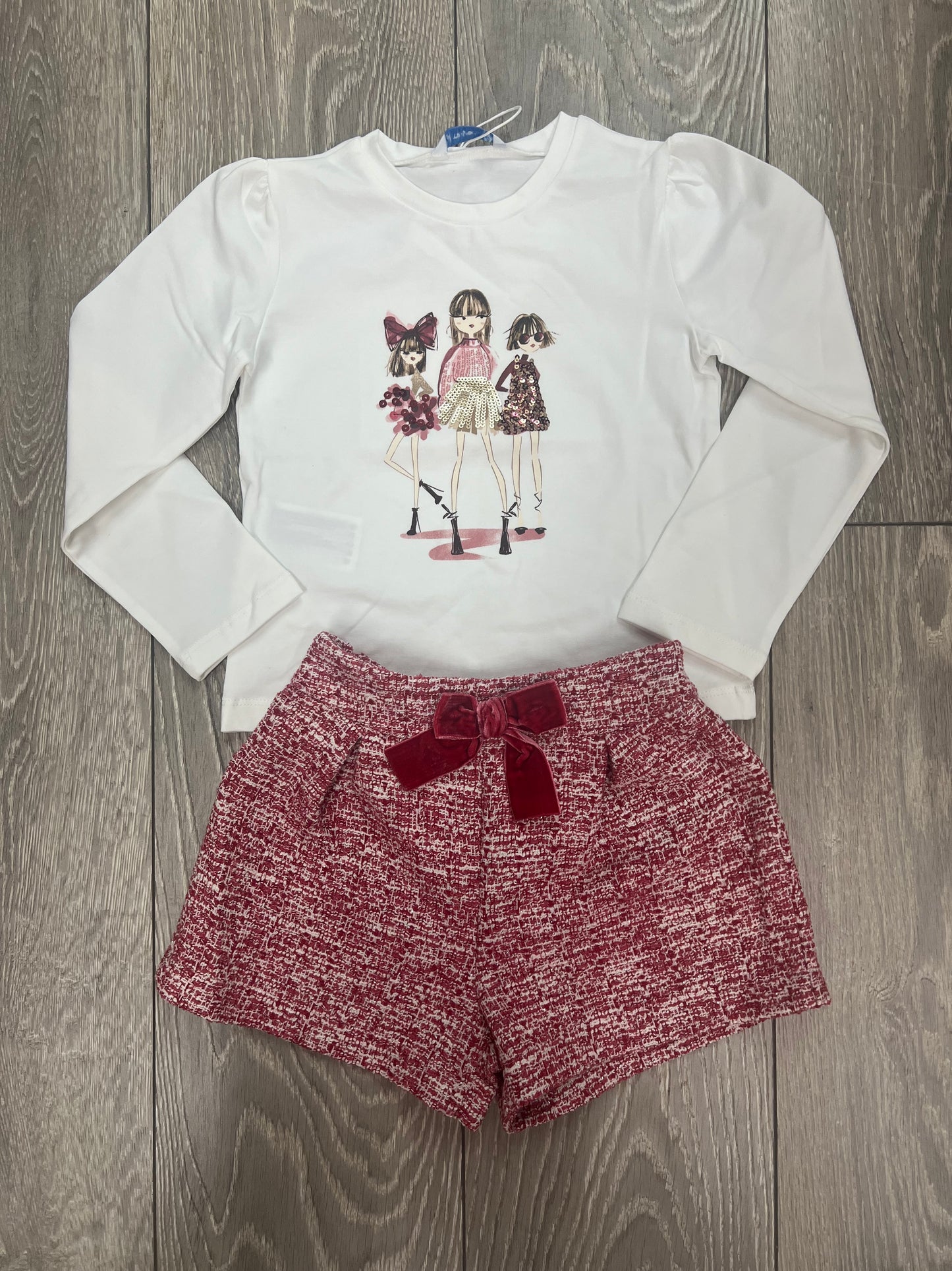 Mayoral AW25 4224 - girls bow short set