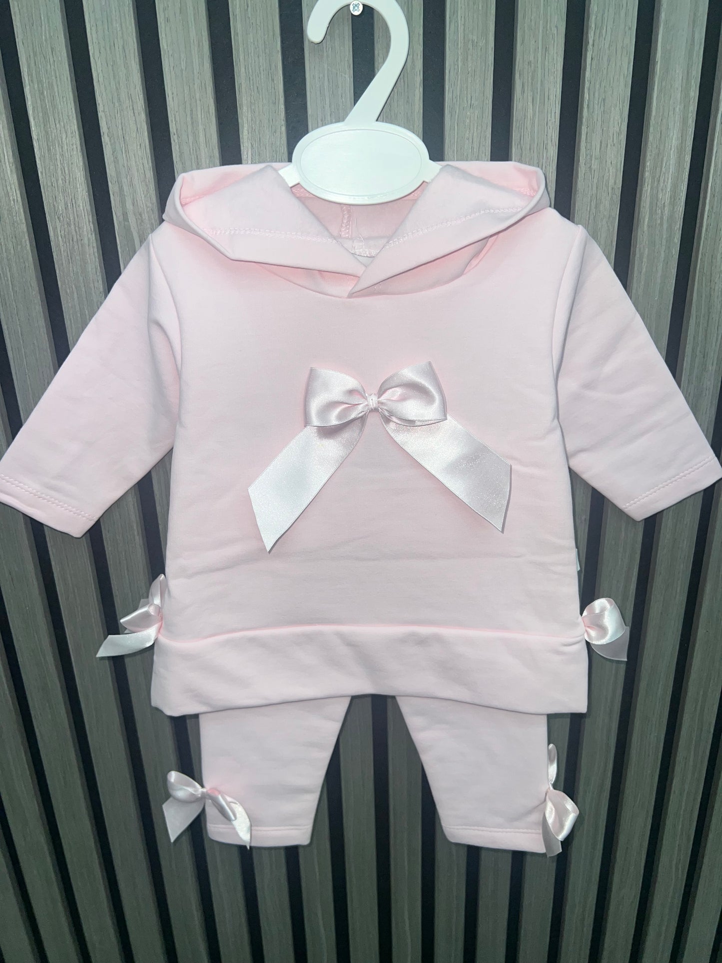 Kleo kids AW25 - girls bow hooded tracksuit