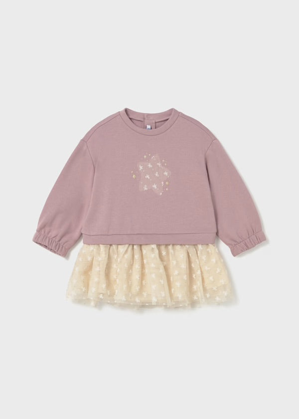 Mayoral AW25 2912 - baby girls star tulle dress
