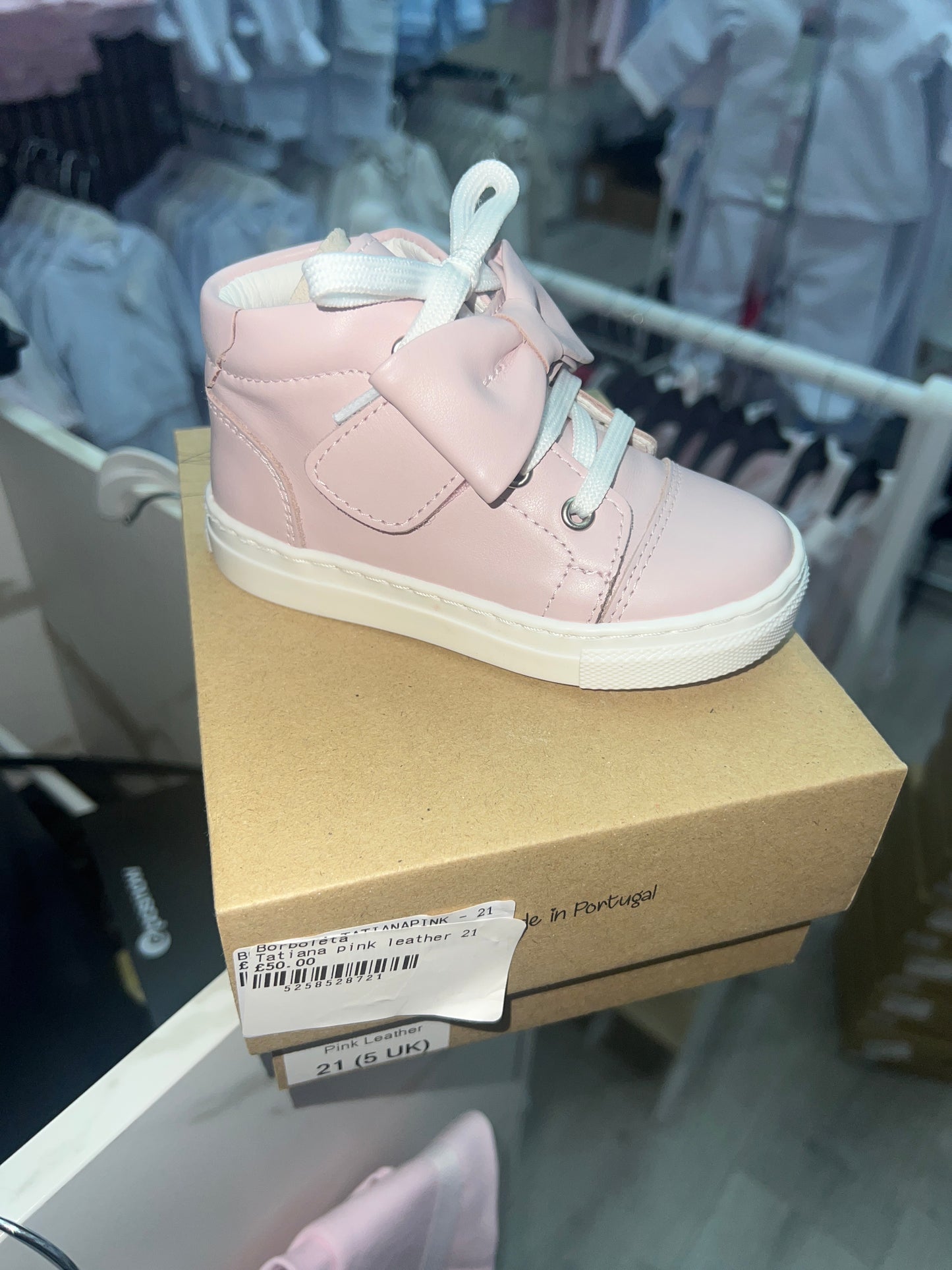 Pink leather tatiana shoe