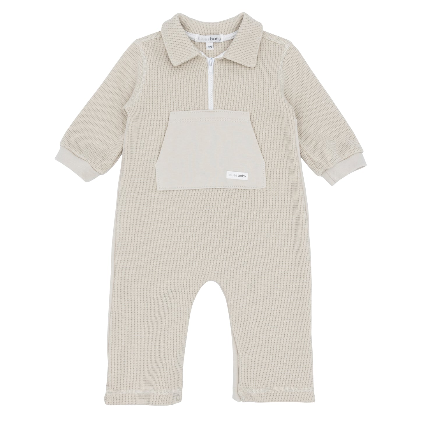 Blues baby AW25 BB2215 - boys beige romper