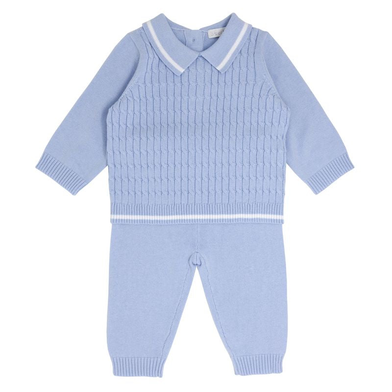 Boys cable knitted 2 piece - BB3169