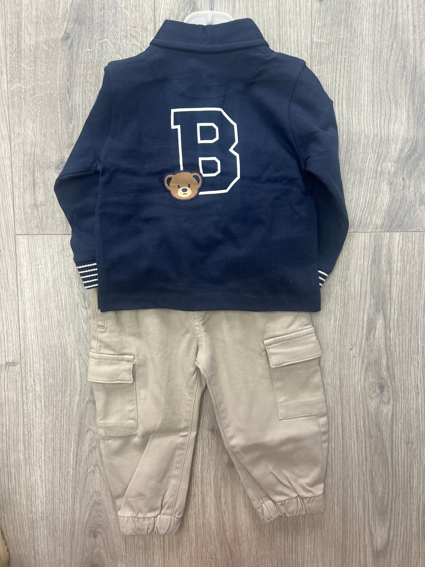 Mayoral AW24 2101 - baby boys Teddy polo top and trousers