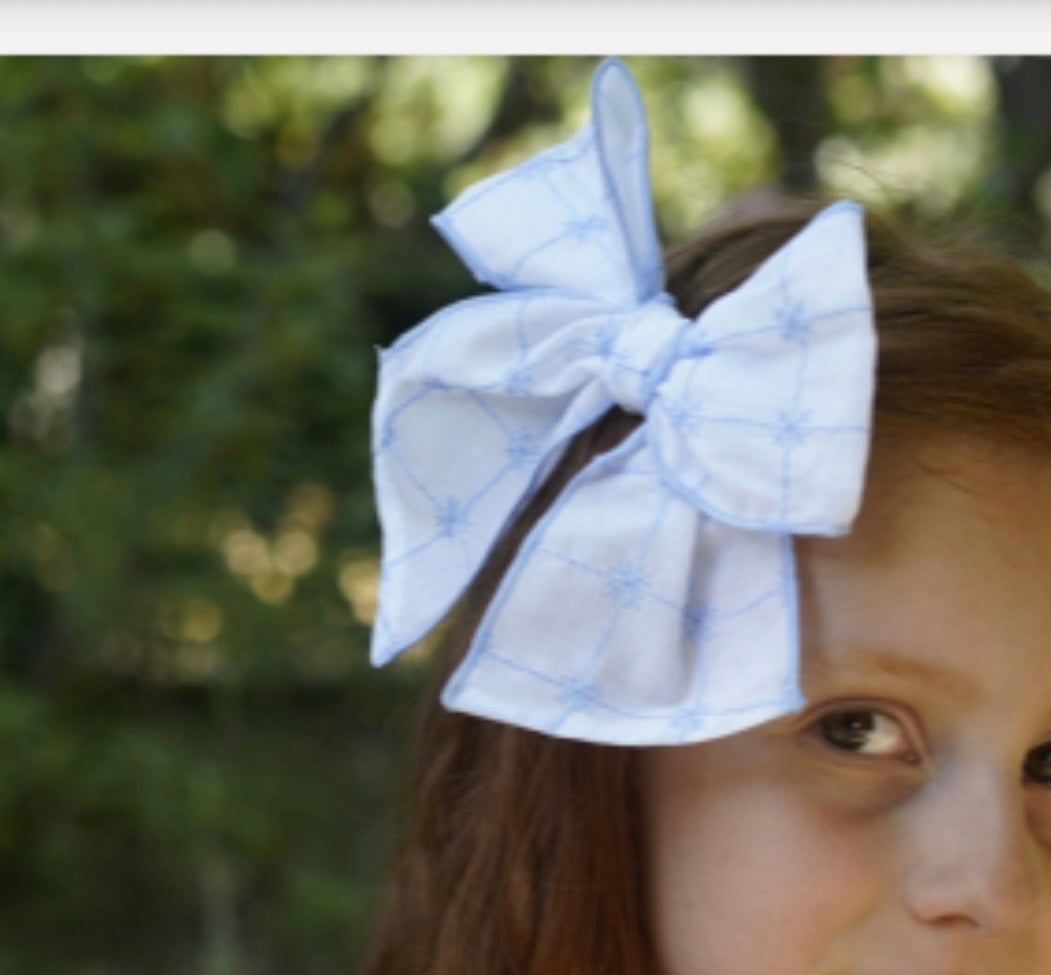 Babine girls blue hairbow - PREORDER