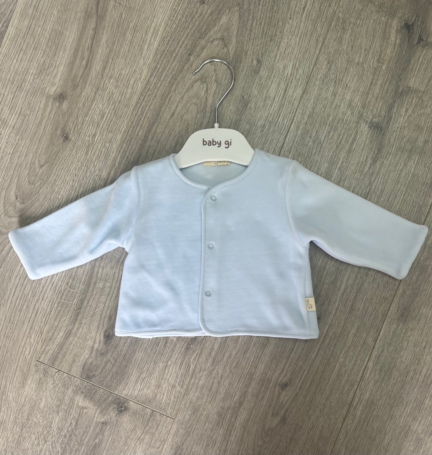 Baby gi AW25 - blue velour jacket