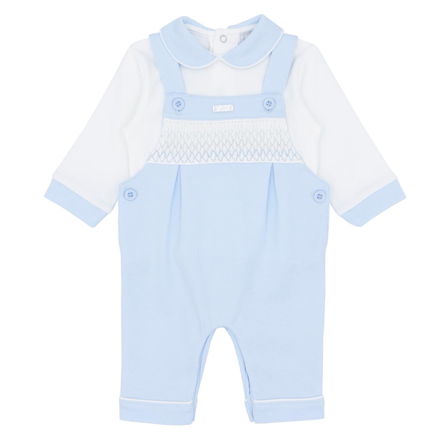 Amore AW25 boys smocked dungaree set - AM0025