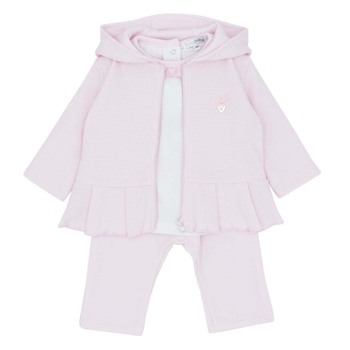 Blues baby AW25 girls pink 3 piece set - BB2204