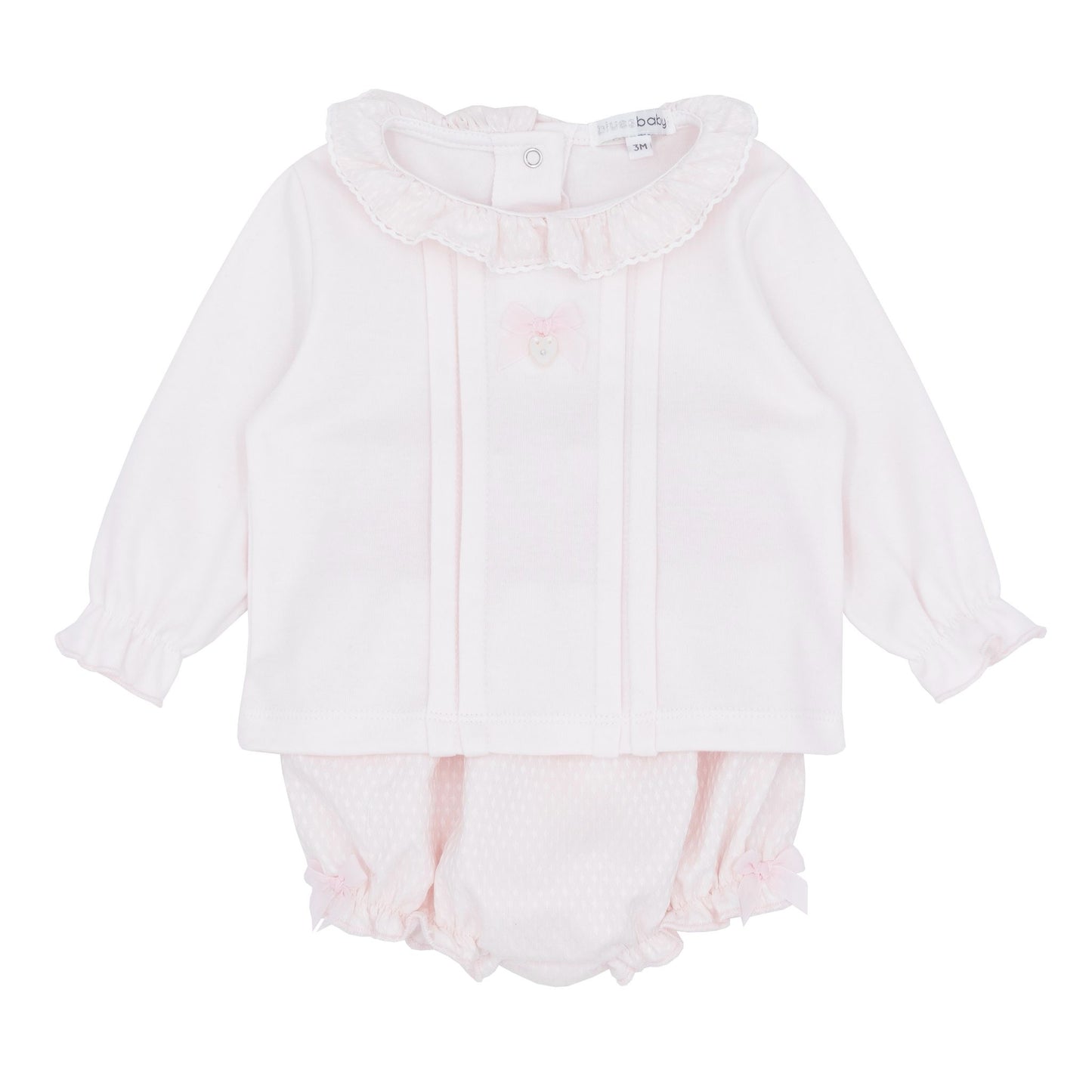 Blues baby AW25 BB2174 - Girls pink bloomer set