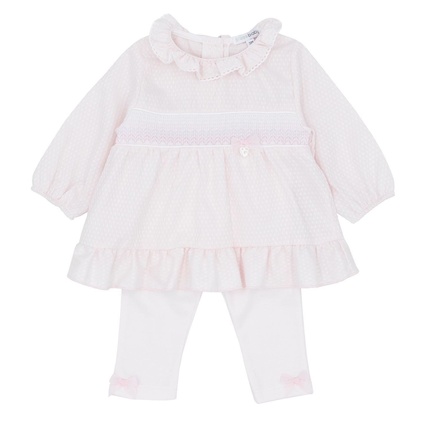 Blues baby AW25 BB2178 - girls pink tunic & legging set