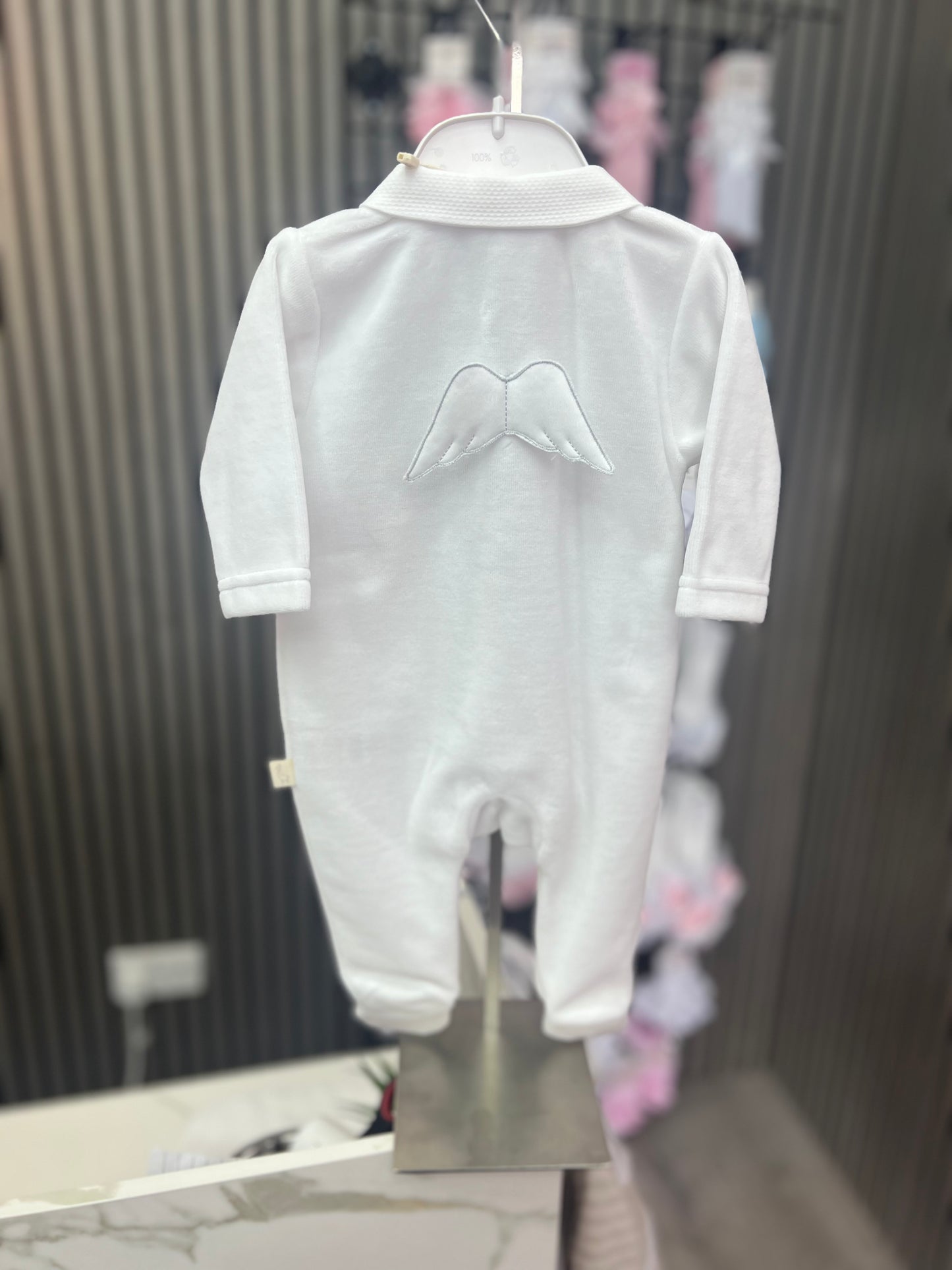 Baby gi AW25 - white angel babygrow