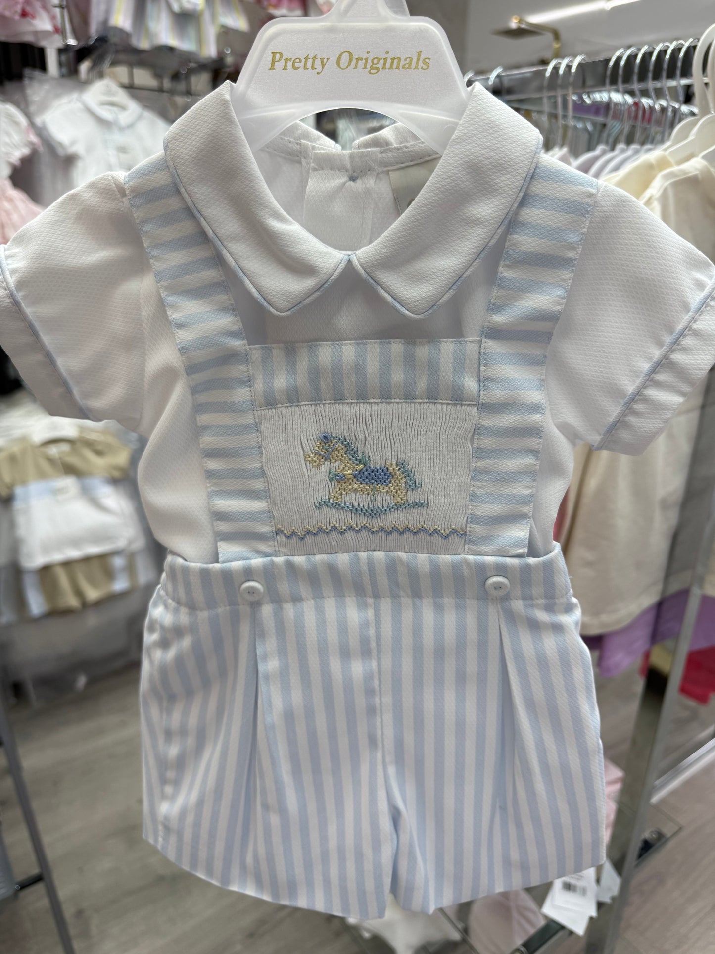 Pretty originals boys rocking horse dungaree 373x