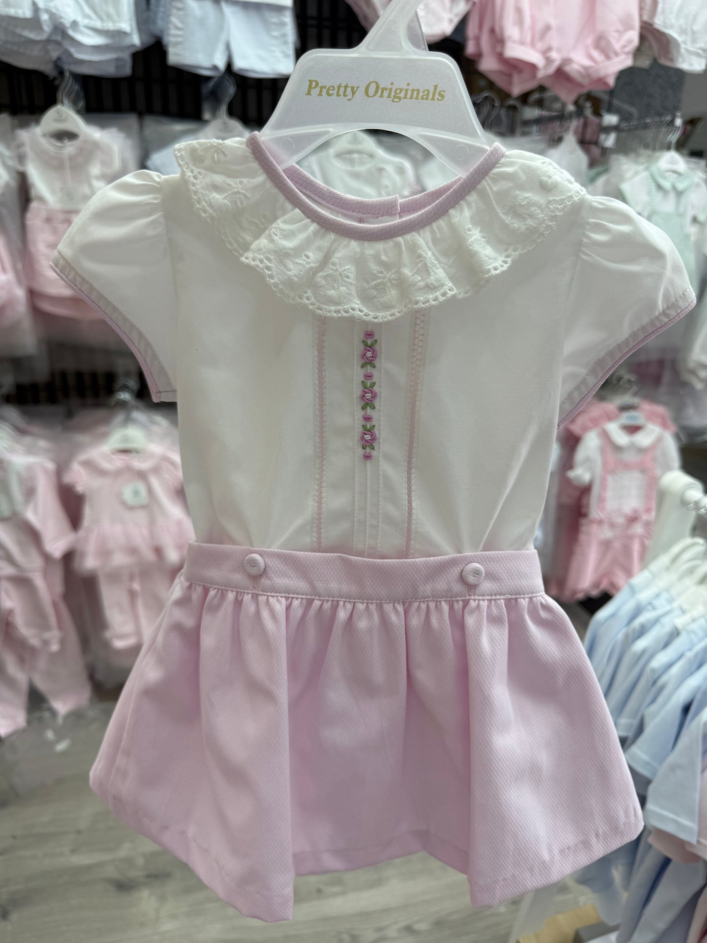 Pretty originals top & pink skirt set