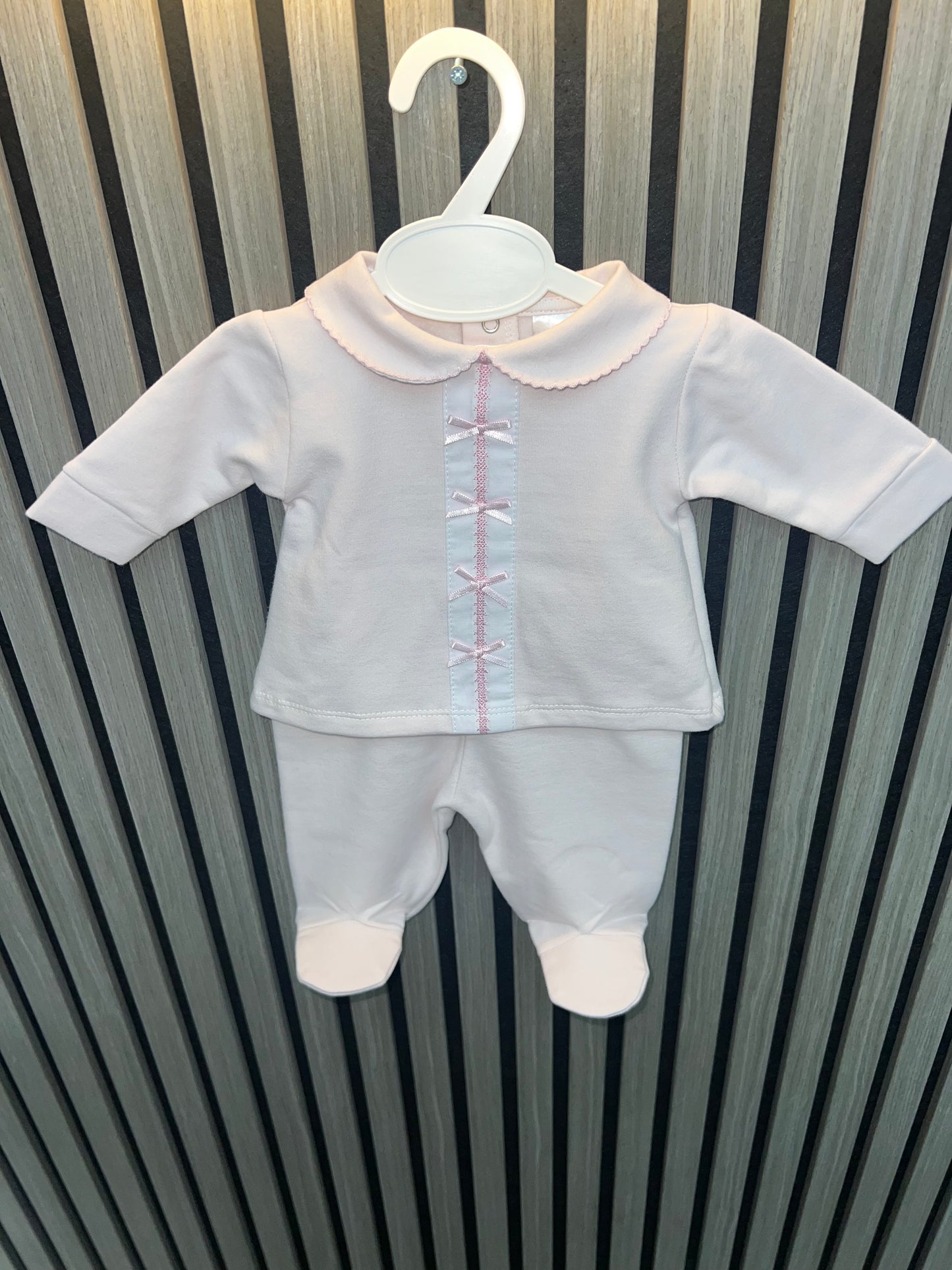 Kleo kids AW25 girls pink 2 piece with feet