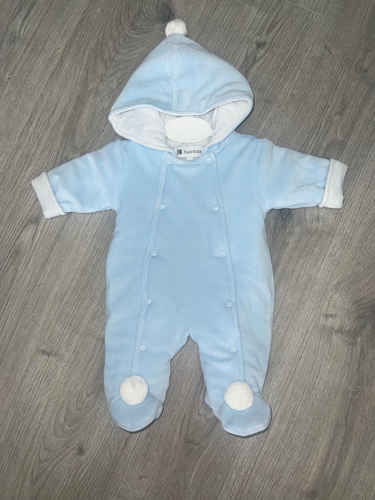 Kleo kids AW25 - blue velour snow suit