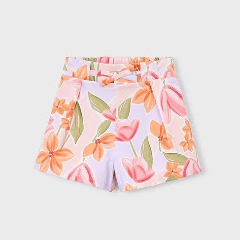 Mayoral 3007 - girls floral short set