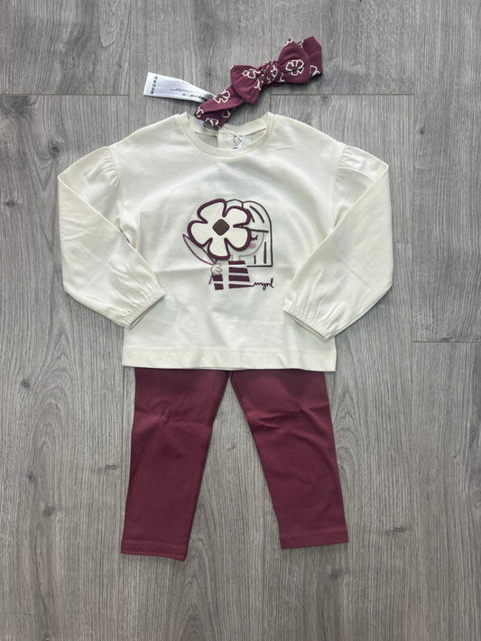 Mayoral AW25 2078 - baby girl flower top & leggings
