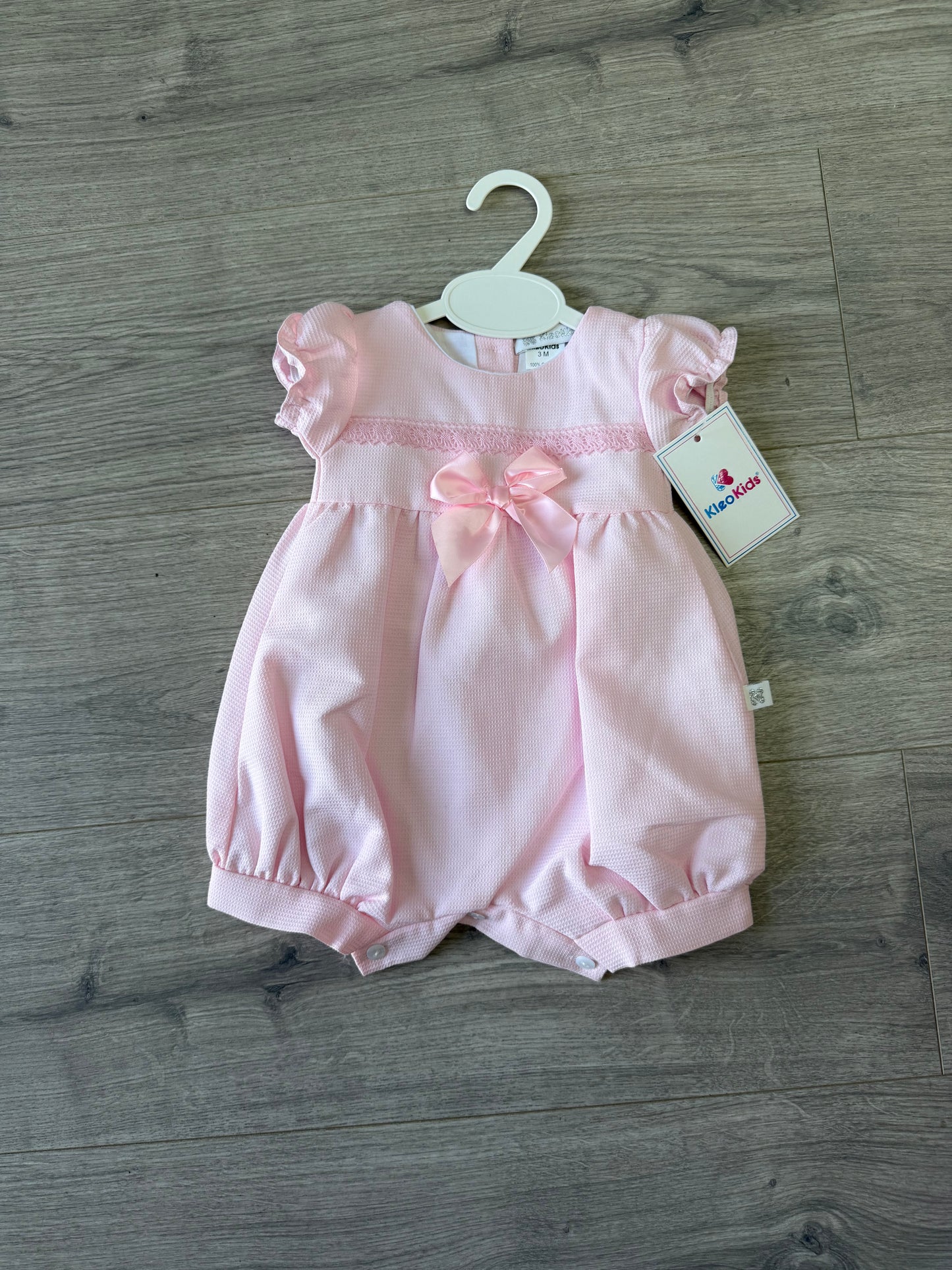 Kleo kids KL32 girls pink buster romper