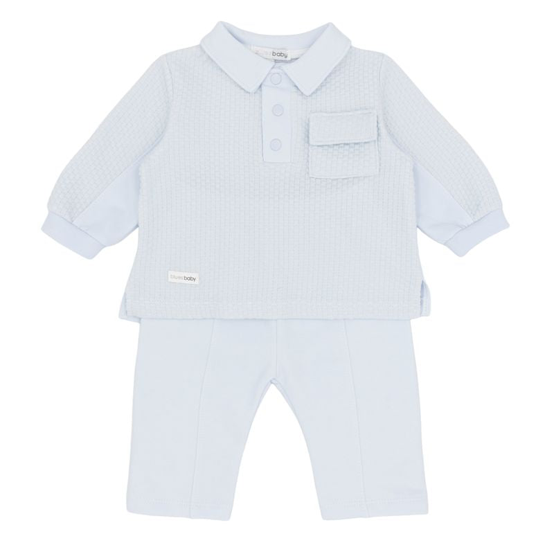 Boys blue polo set - BB3215