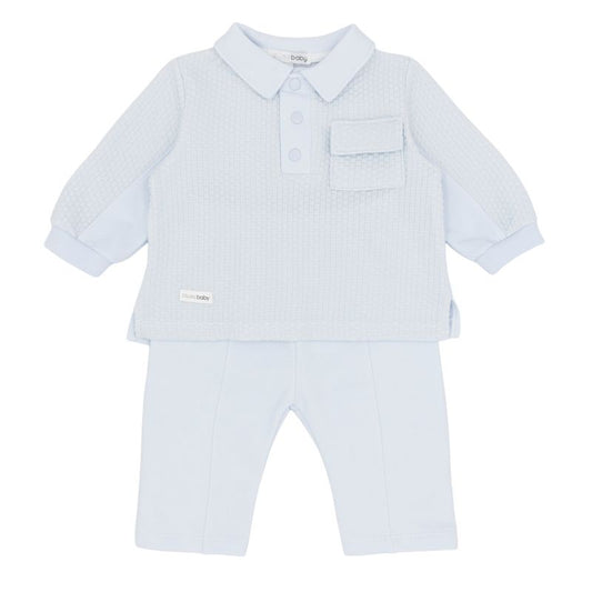 Boys blue polo set - BB3215