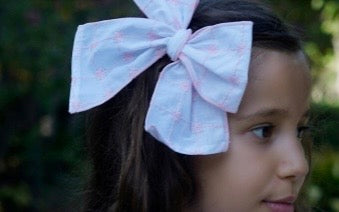 Babine girls pink hairbow - PREORDER