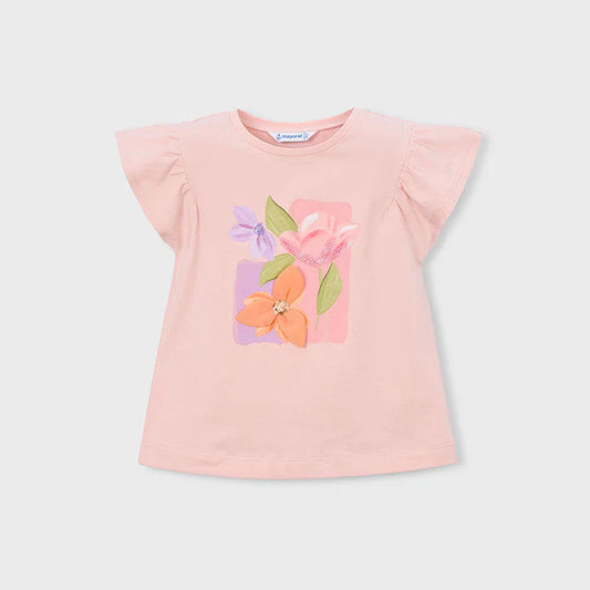 Mayoral 3007 - girls floral short set