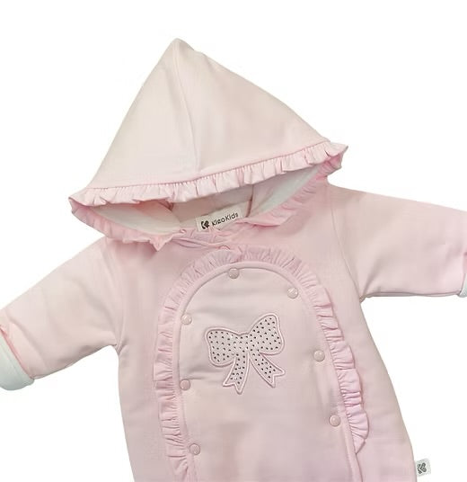 Kleo kids AW25 - diamanté bow snowsuit