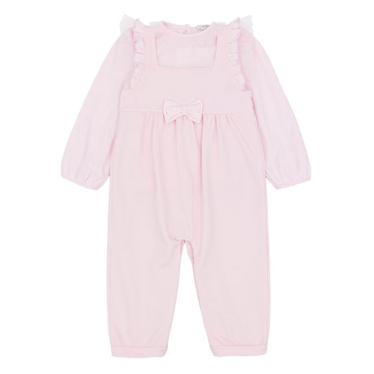 Girls pink dungaree set - BB3199