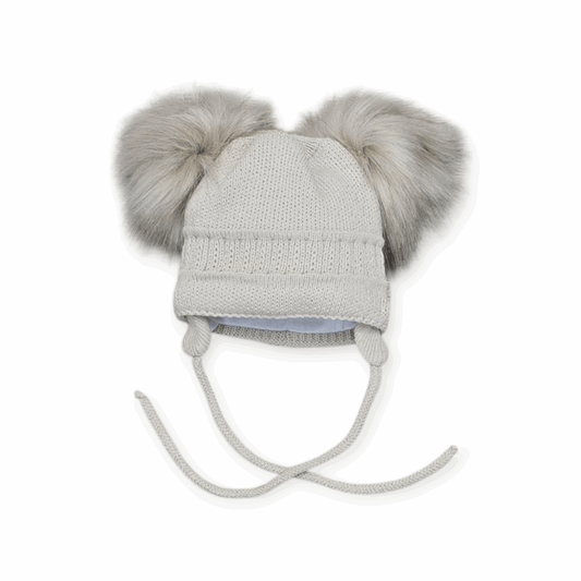 Kleo kids AW25 - double Pom Pom hat (various colours available)