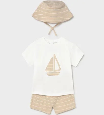 Mayoral beige boat 3 piece