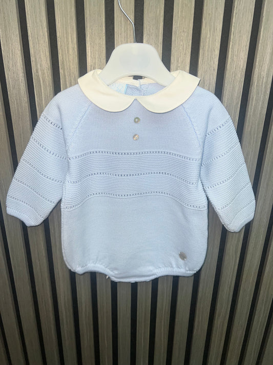 Granlei baby boys blue romper