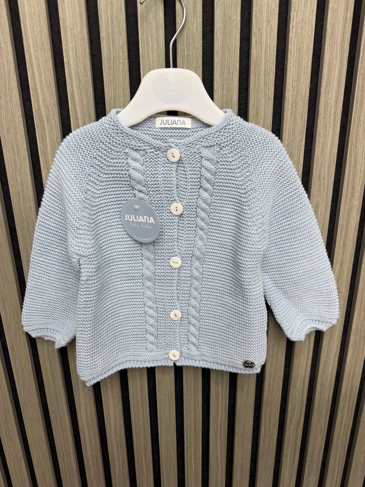 Blue knitted cardigan - 26715