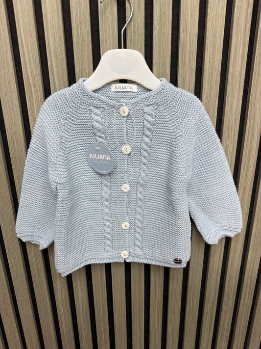 Blue knitted cardigan - 26715
