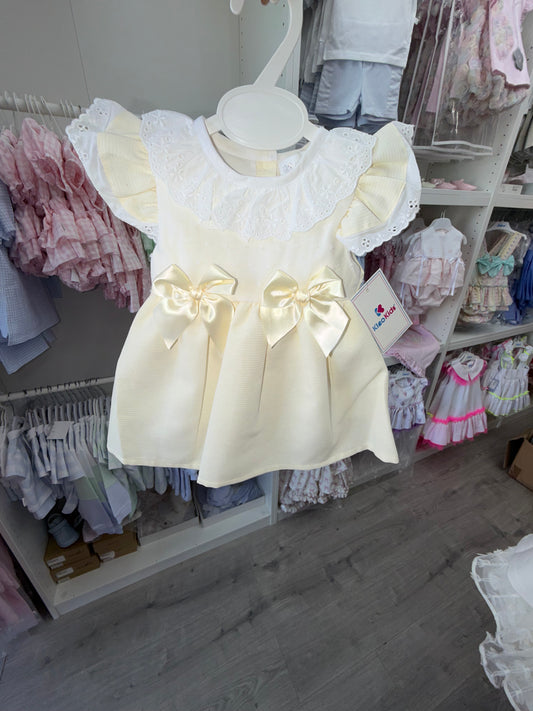 Kleo kids KL38 girls lemon dress