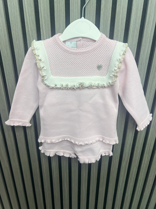 Granlei girls pink short set