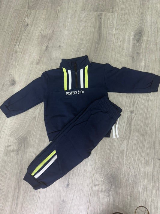 Pastels & co Bremner navy jog suit