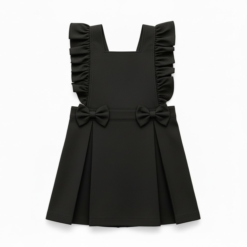Love & learn ruffle pinafore (all colours) - PREORDER