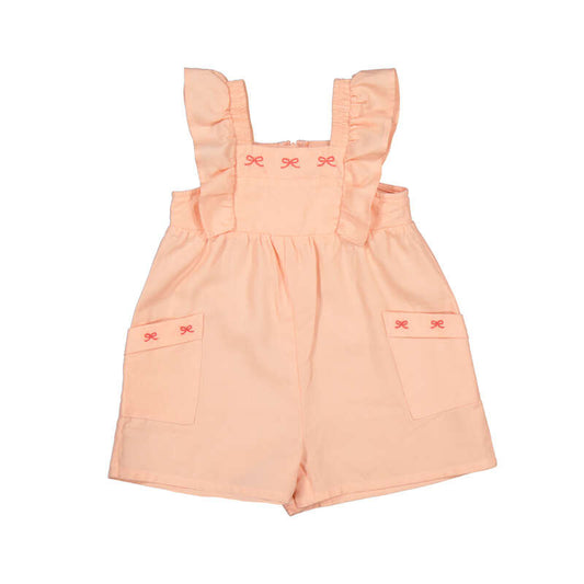 Mayoral 1828 - girls bow playsuit