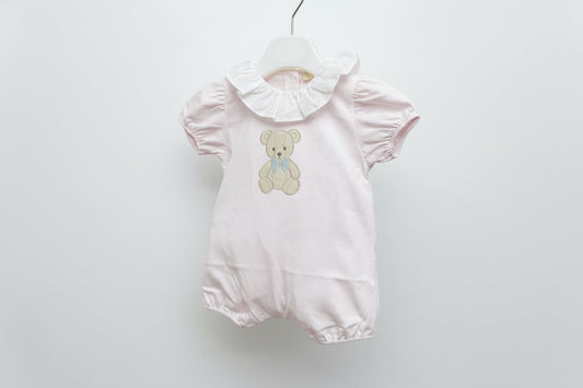 Baby gi SS26 teddy & me pink romper
