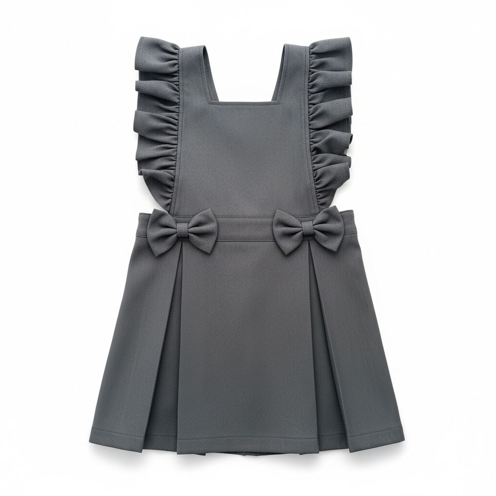 Love & learn ruffle pinafore (all colours) - PREORDER