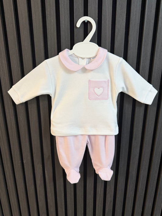 Kleo kids baby girl heart 2 piece