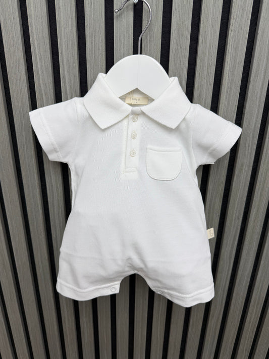 Baby gi SS26 boys ivory romper