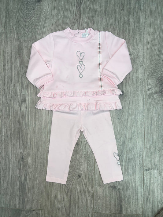 Pastels & Co Martha frilled sweatshirt and leggings