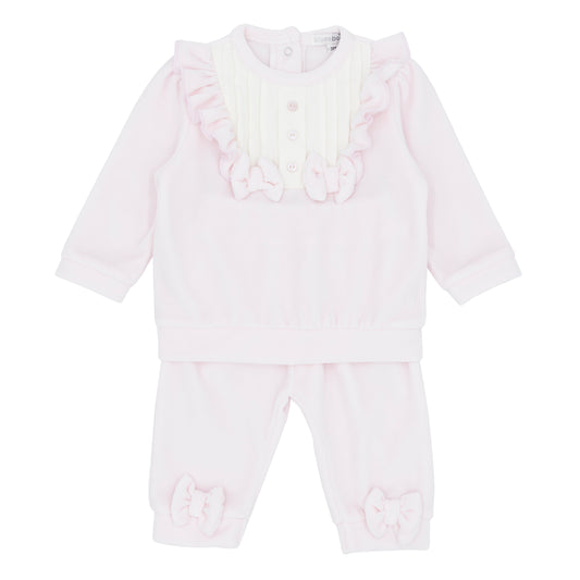 Blues baby AW25 BB2208 - girls pink jog set