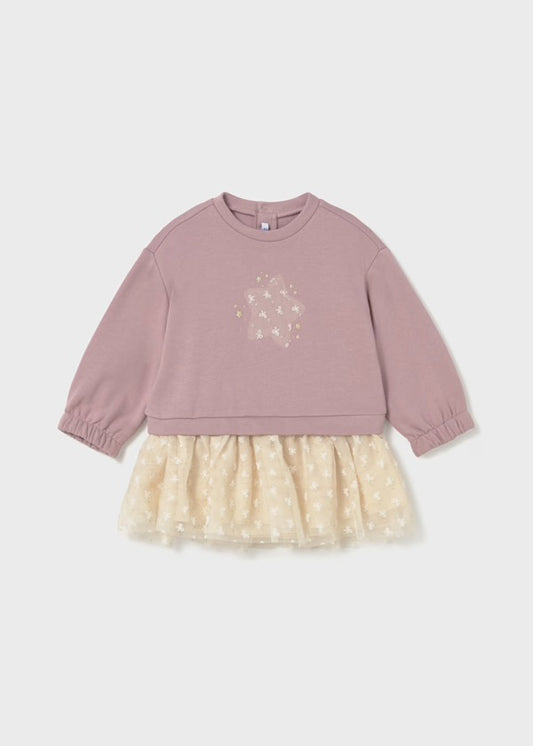Mayoral AW25 2912 - baby girls star tulle dress