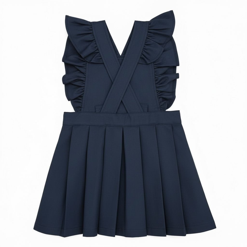 Love & learn ruffle pinafore (all colours) - PREORDER