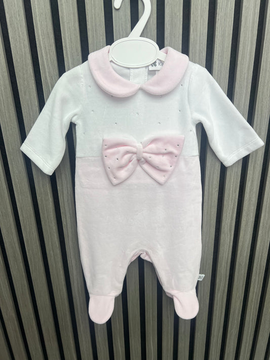 Kleo kids AW25 - girls velour babygrow