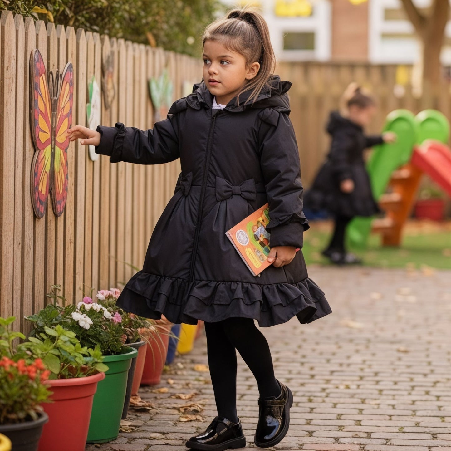 Love & learn ruffles coat (all colours) - PREORDER